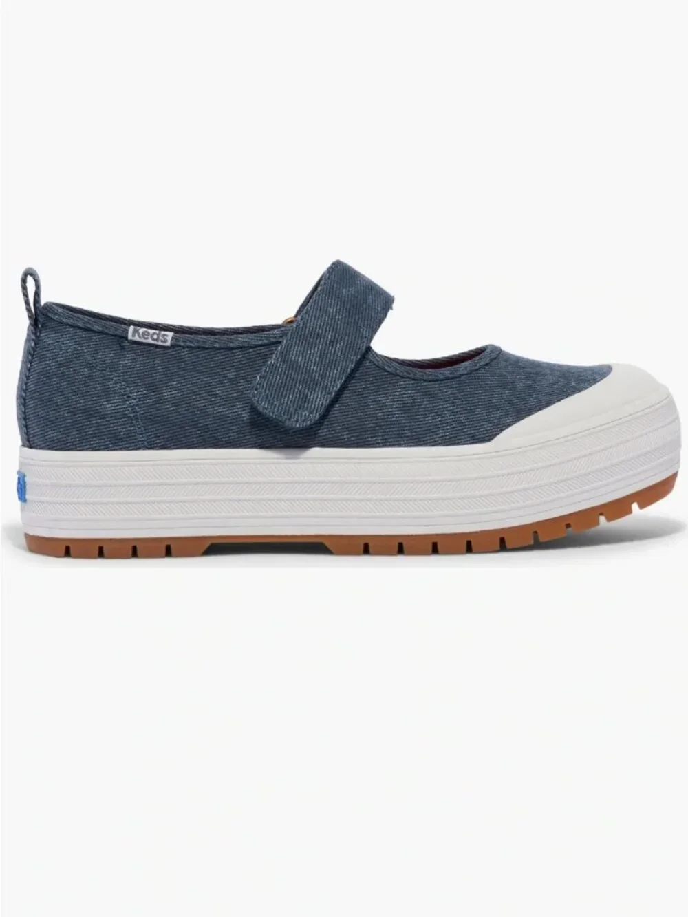Keds Chambray Denim Platform Maryjane size 7.5, like new